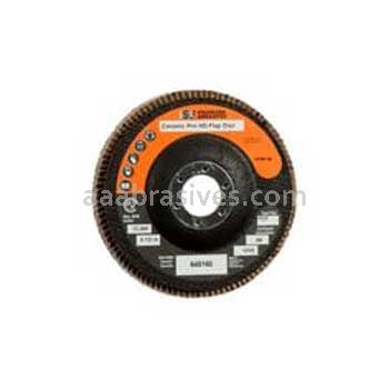 Standard Abrasives Ceramic Pro Type 27 High Density Flap Disc 645160 4 1/2" x 7/8 60 Grit