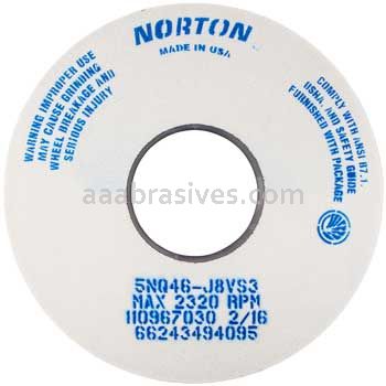 Norton 14 x 1-1/2 x 5 5NQ46-JVS3 Type 01 Straight Wheels