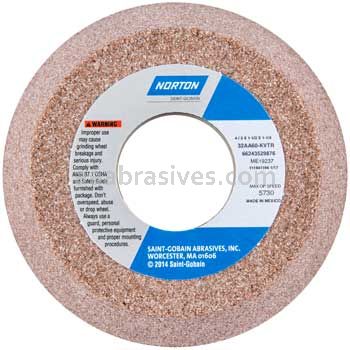 Norton 4 / 3 x 1-1/2 x 1-1/4 Rim 1/4 Back 1/2 32AA60-KVTR Face Z ME19237 Type 11 Flaring Cup Wheels