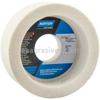 Norton 4 x 1-1/2 x 1-1/4 38A60-KVBE Rim 1/2 Back 1/2 Type 06 Straight Cup Wheels