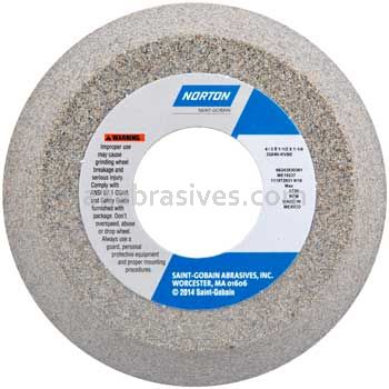 Norton 4 x 3 x 1-1/2 x 1-1/4 Rim 1/4 Back 1/2 32A46-KVBE Face Z ME19237 Type 11 Flaring Cup Wheels