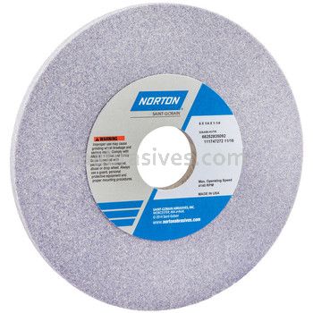 Norton 6 x 1/4 x 1-1/4 32AA80-KVTR Type 01 Straight Wheels