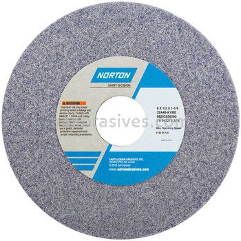 Norton 6 x 1/2 x 1-1/4 32A60-KVBE Type 01 Straight Wheels