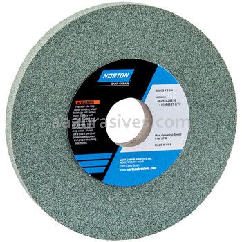 Norton 6 x 1/2 x 1-1/4 39C80-IVK Type 01 Straight Wheels