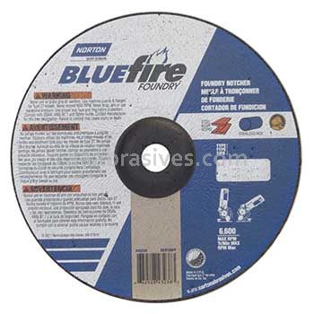 Norton Abrasives 66252843238 9 x 1/8 x 7/8 Norton BlueFire Foundry Type 27 Depressed Center Wheels
