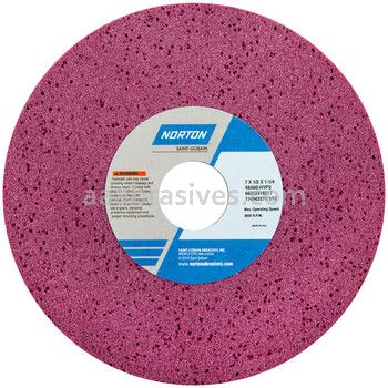 Norton 7 x 1/2 x 1-1/4 48A46-HVP2 Type 01 Straight Wheels