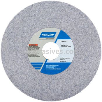 Norton 7 x 5/8 x 1-1/4 32A60-IVBE Type 01 Straight Wheels