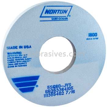 Norton 14 x 1-1/2 x 5 5SG60-IVS Recess 8 x 1/2 Type 05 Recessed One Side Wheels