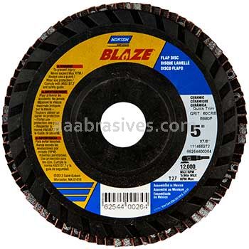 Norton 5 x 7/8/40/Norton SG Blaze Type 27 R980 Flap Discs