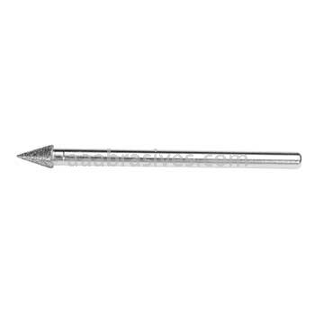 5/32" Cone Electroplated Diamond 1/8 Shank x 2 OAL
