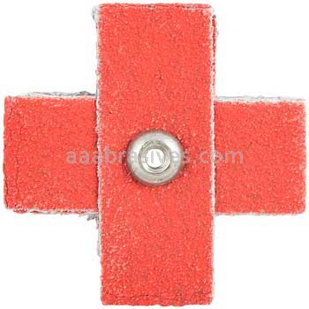 Norton 66261132252 2 x 2 x 3/4 80 Grit R326 A/O Blend Cross Pads