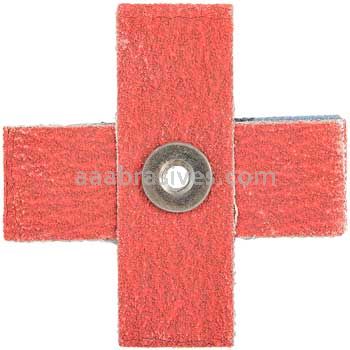 Norton 66261132253 2 x 2 x 3/4 120 Grit R326 A/O Blend Cross Pads