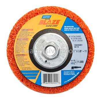 Norton Abrasives 66623303915 5 x 5/8-11 Ceramic Alumina Extra Coarse  Blaze Rapid Strip Depressed Center Wheels
