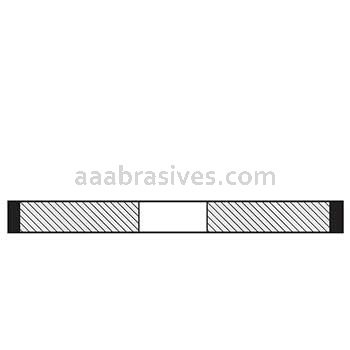 4-1/8 X .188 X 1-1/4 SE II BZ150-M75BAT-1/4 Type 1A1 Straight Wheel