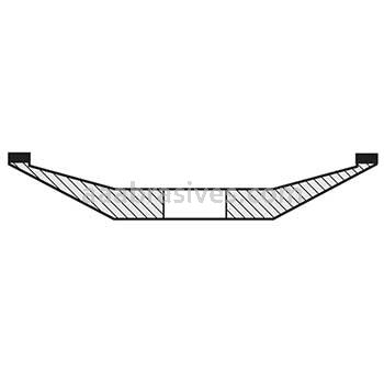 8 X 1 X 1-1/4 SE BZ100-M75BAT-1/8 Type 12A2 Dish Wheel