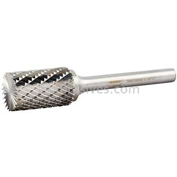 Norton 69957308008 SB6 Cylindrical End Cut 5/8 x 1 x 2-3/4 Double Cut Burrs