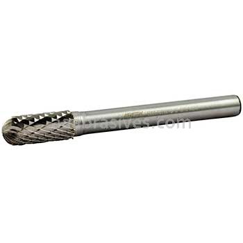 Norton 69957308010 SC2 Cylindrical Radius 5/16 x 3/4 x 2-1/2 Double Cut Burrs