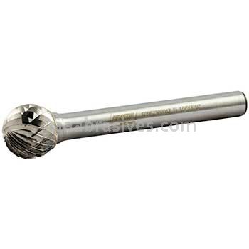 Norton 69957308017 SD5 Ball Shape 1/2 x 7/16 x 2-3/16 Double Cut Burrs