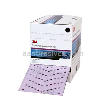 3M&trade; 7000119952 115 mm x 12M P600 334U Hookit&trade; Purple Clean Sanding Roll