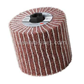 3M™ 7000121165 4-1/2 x 4 x 5/8- 60 Grit 11 A/O 100 Scotch-Brite™ Match and Finish Combi Flap Brush
