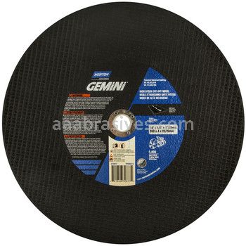Norton 14 x 1/8 x 1"/20mm Asphalt High Speed Reinforced Type 01 Straight Wheels