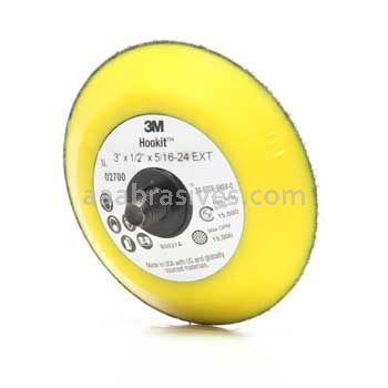 3M™ 7100001985 3 x 1/2 x 5/16-24 Hookit™ External Disc Pad 02700