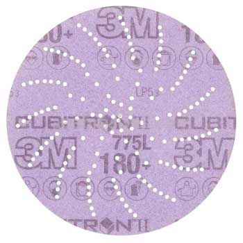 3M&trade; 7100064177 5" 180+ Grit 775L Cubitron&trade; II Hookit&trade; Clean Sanding Film Disc