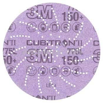 3M™ 7100065918 6" 150+ Grit 775L Cubitron™ II Hookit™ Clean Sanding Film Disc