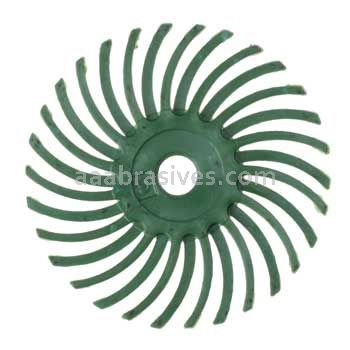 3M&trade; 7100138176 3” 50 Grit Scotch-Brite&trade; Roloc&trade; Radial Bristle Disc