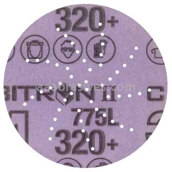 3M™ 7100145433 3" 320+ Grit 775L Cubitron™ II Hookit™ Clean Sanding Film Disc