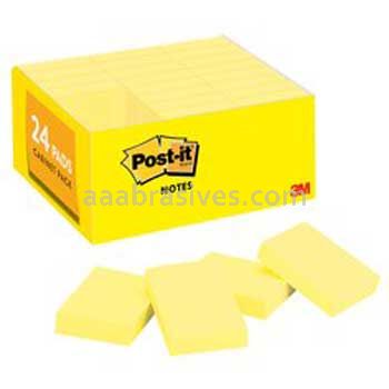 Post-it™ Notes 653-24VAD 1 3/8 in x 1 7/8 in 3M 7100183009