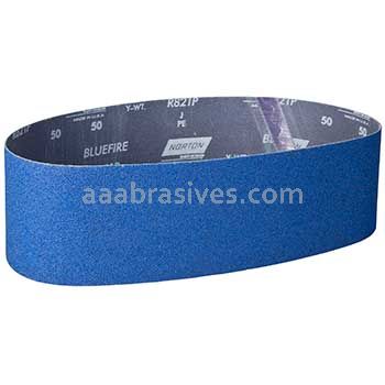 Norton 4 x 36 BlueFire Cloth Narrow Benchstand Belt 50 Grit R821P