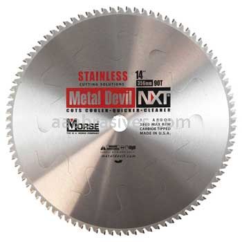 Morse Metal Devil NXT® Stainless Steel 14" 90 Teeth Circular Saw Blades