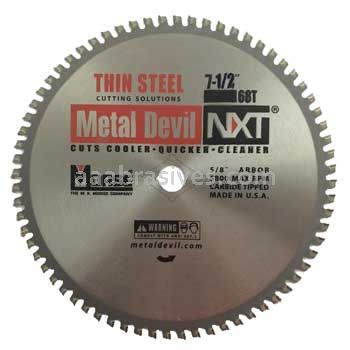 Morse Metal Devil NXT® Thin Steel 7-1/2" 68 Teeth Circular Saw Blades