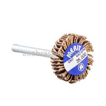 3/4 x 3/16 x 1/8 240 Merit Micro-Mini Grind-O-Flex Small Diameter Flap Wheel