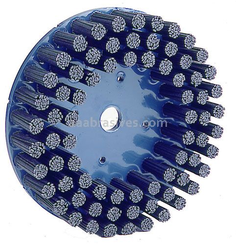 14" Disc Brush, Rectangular Nylox, 120 Grit, 5" A.H.