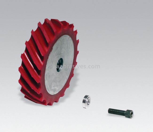 Dynabrade 11689 Contact Wheel Ass"y, 4" Dia. x 1" W x 5/8" I.D.