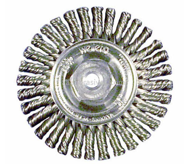 4" Stringer Bead Wire Wheel, .020 SS, M10 x 1.25 A.H., Retail Pack (STBA-432)