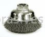 3-1/2" Crimped Wire Cup Brush, .014, 5/8"-11 A.H., Retail Pack (CRA-3)