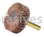 Weiler 52227 - 1-1/2" x 1/2" 1/4" Stem, 80AO, Tiger Coated Abrasive Flap Wheel - 012382522278