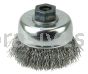 Weiler 13240 3" Crimped Wire Cup Brush .014" Steel Fill M10x1.25 Nut