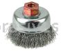 Weiler 13241 3" Crimped Wire Cup Brush .014" Steel Fill M10x1.50 Nut