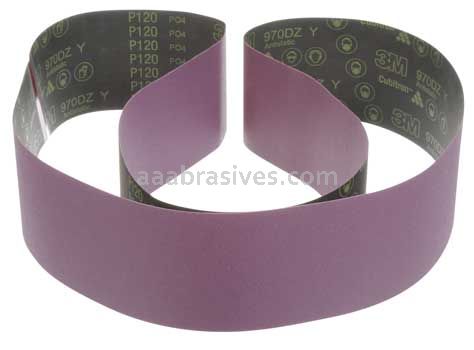 3M&trade; 7010514448 8 x 276 P100 Grit Y-wt 970DZ Cloth Belt