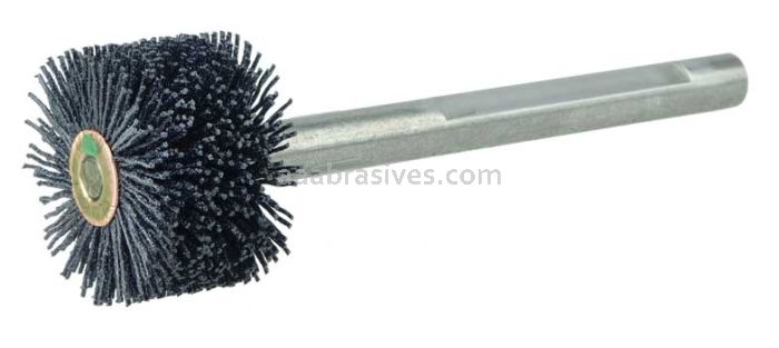 Weiler 17212 Bore-Rx 1-1/2"Dia. Internal Brush Deburring Tool .026/120 CG Crimped Fill 3/8" Stem