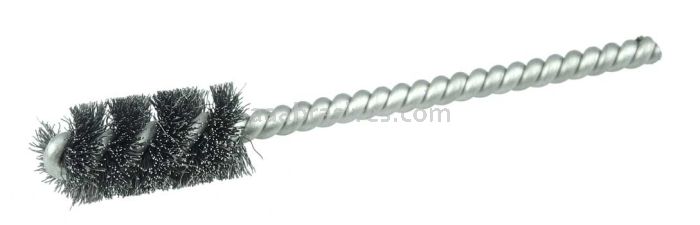 Weiler 21142 7/16" Power Tube Brush .005" Steel Wire Fill 1" Brush Length