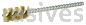 Weiler 21182 1/2" Power Tube Brush .005" Brass Wire Fill 1" Brush Length