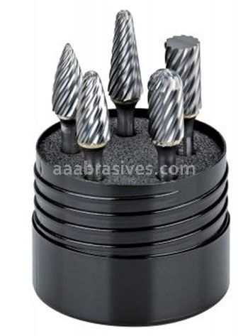 Dynabrade 94020 5 Piece INOX Stainless Steel Burr Kit