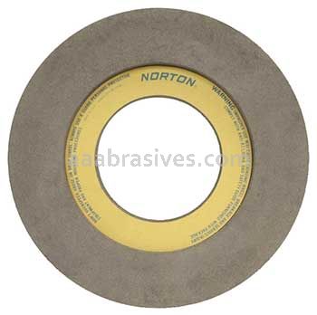 Norton 12 x 6 x 5 57A80-RR51 Rubber Feed Wheel Recess 2 Sides 7-1/2 x 1-1/2 Type 07 Recessed Two Sides Wheels