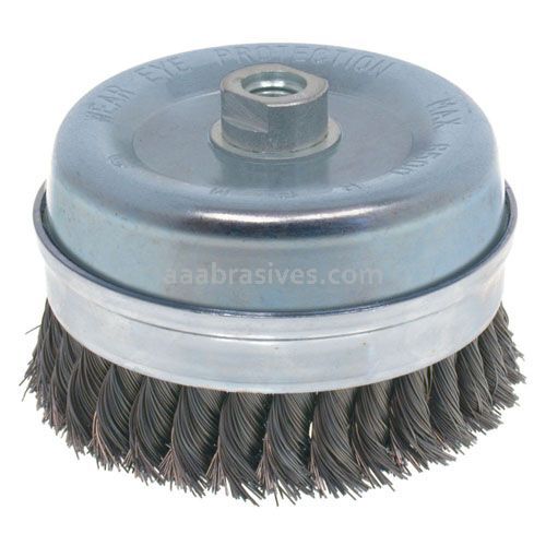 Osborn 3" Knot Bridled Cup (.020 SS X 5/8-11 NC AH)#99132