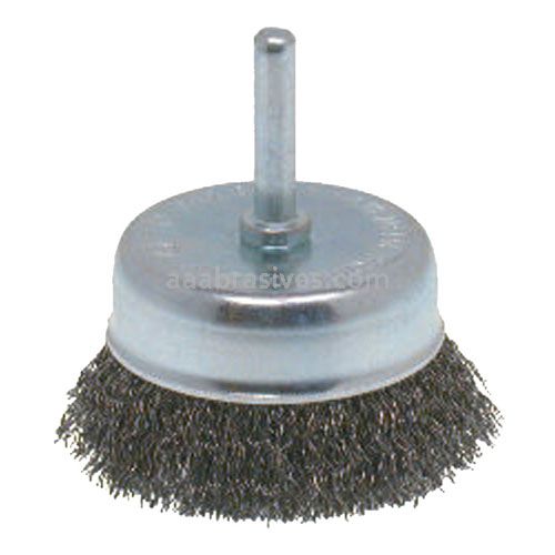 Osborn CRIMPED WIRE CUP - SHANK MOUNTED (2” OD X .014” STEEL X 1/4” SHANK) #99110